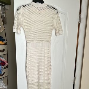 White mesh dress